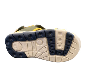 Geox S Multy Waterproof Sandal in Military & Yellow