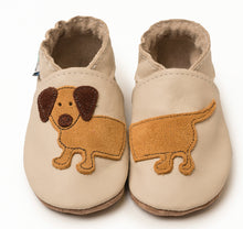 Load image into Gallery viewer, Inch Blue Dash Cream/Tan Baby Shoes