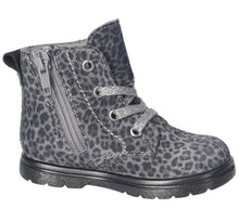 Load image into Gallery viewer, Ricosta Ilvy Grey/Black Leopard Print Suede Waterproof Boot