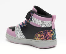 Load image into Gallery viewer, Lelli Kelly Gaia Rosa/Nero Glitter High Top