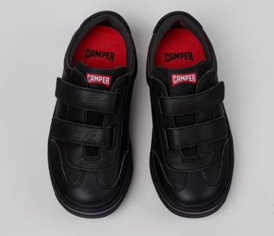 Camper K800652-001 Black Leather School Shoe