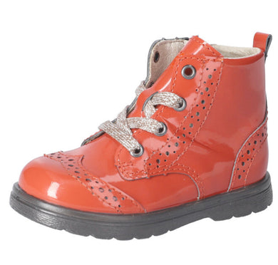 Ricosta Jemmy Rost/Burnt Orange Patent Leather Boot