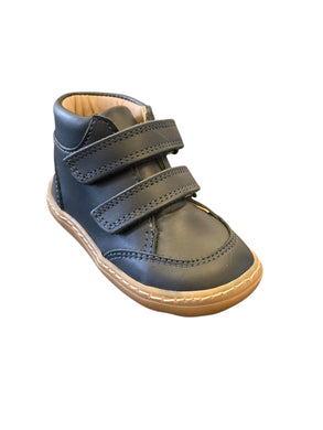 Petasil Bora Navy Leather Barefoot Boot