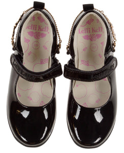 Lelli Kelly Ophelia Black Patent Leather School Shoe