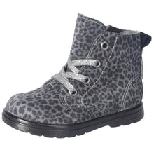 Load image into Gallery viewer, Ricosta Ilvy Grey/Black Leopard Print Suede Waterproof Boot