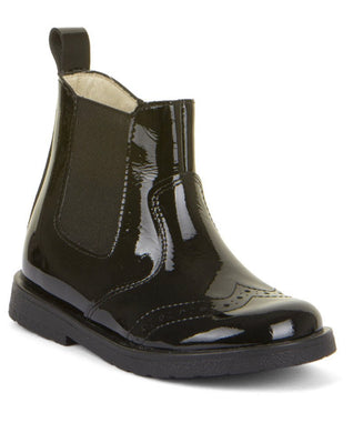 Froddo Chelys Black Patent Chelsea Boot