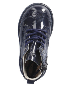 Ricosta Jemmy Boot in Navy Patent Leather