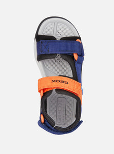 Geox Borealis Open Toe Navy/Orange Waterproof Sandal