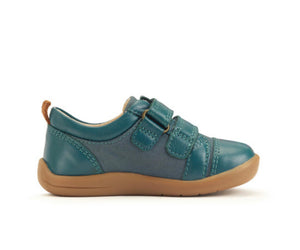 Start-rite Maze Teal leather/canvas shoe
