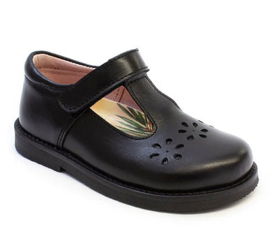 Petasil Clara 2 Black Leather T-Bar