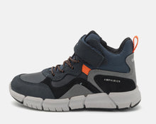 Load image into Gallery viewer, Geox Flexyper Navy/Orange Waterproof Boot