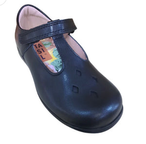 Petasil Joyce Black Leather T-Bar