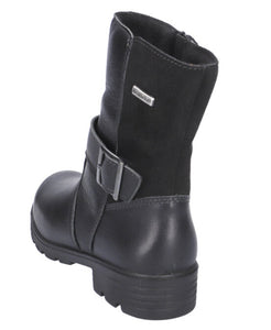 Ricosta Ranka Black Leather Waterproof Boot