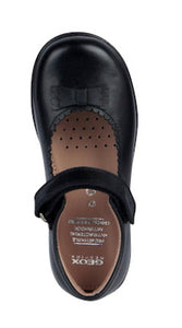 Geox Naimara Bow Leather School Shoe
