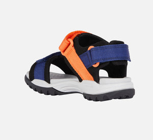 Geox Borealis Open Toe Navy/Orange Waterproof Sandal