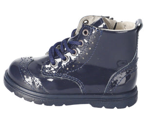 Ricosta Jemmy Boot in Navy Patent Leather