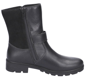 Ricosta Ranka Black Leather Waterproof Boot