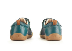 Start-rite Maze Teal leather/canvas shoe