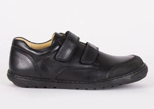 Load image into Gallery viewer, Petasil Jackson Black Leather School Shoe