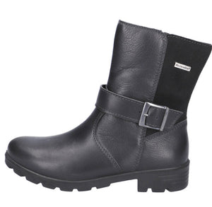 Ricosta Ranka Black Leather Waterproof Boot