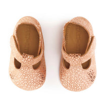 Load image into Gallery viewer, Start-rite Rhyme Rose Gold Suede Baby Shoes