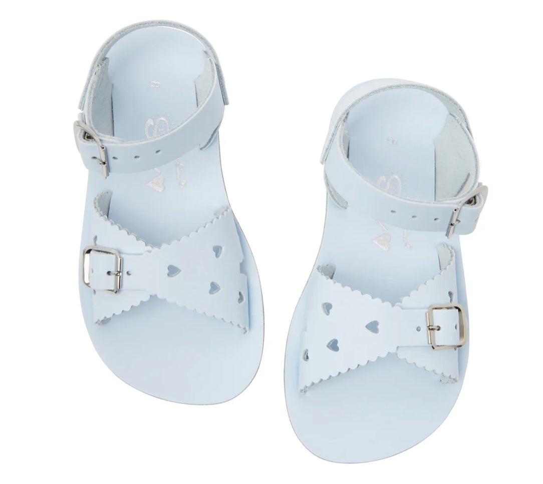 Salt-Water Sweetheart Sandal Light Blue – Feet Street Kids