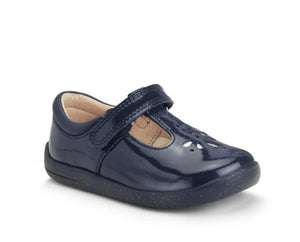 Start-rite Puzzle Navy Patent Leather T-Bar