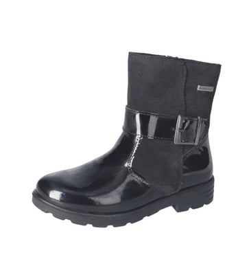 Ricosta Ranka Black Patent/Suede Waterproof Boot