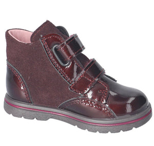 Ricosta Abby Tex Boot in Rinde Patent & Suede