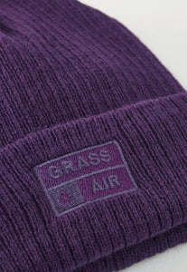 Grass & Air Amethyst Purple Beanie Hat