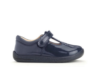 Start-rite Puzzle Navy Patent Leather T-Bar