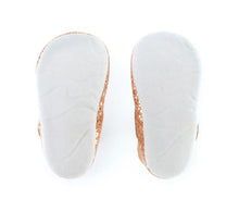 Load image into Gallery viewer, Start-rite Rhyme Rose Gold Suede Baby Shoes