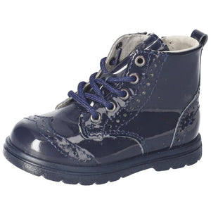 Ricosta Jemmy Boot in Navy Patent Leather