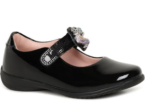 Lelli Kelly Bianca 2 Unicorn Black Patent Leather School Shoe - LKSO8616