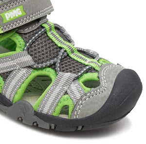 Primigi Grey & Green Closed Toe Sandal | 5967022