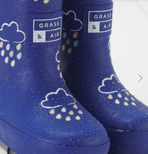 Load image into Gallery viewer, Grass &amp; Air Winter Colour Change Wellies Inky Blue