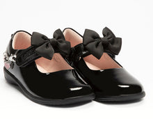 Load image into Gallery viewer, Lelli Kelly Angel Pink Heart Black Patent Leather School Shoe - LKSA8224