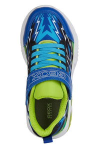 Geox Assister Light Up Trainer Royal/Lime