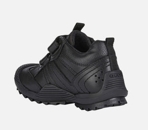 Geox Savage A Black leather School shoe