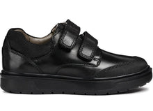 Load image into Gallery viewer, Geox Riddock Black School Shoes