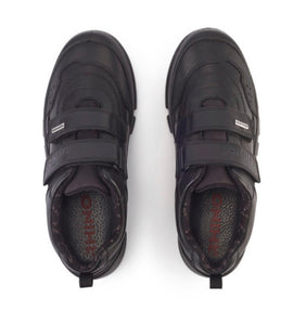 Start-rite Trooper Black Leather Waterproof School Shoe