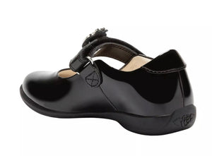 Lelli Kelly Fior Di Mela Pink Charm Black Patent School Shoes