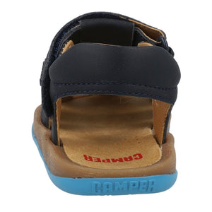 Camper Bicho Blue Leather Sandal