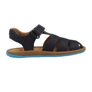 Camper Bicho Blue Leather Sandal