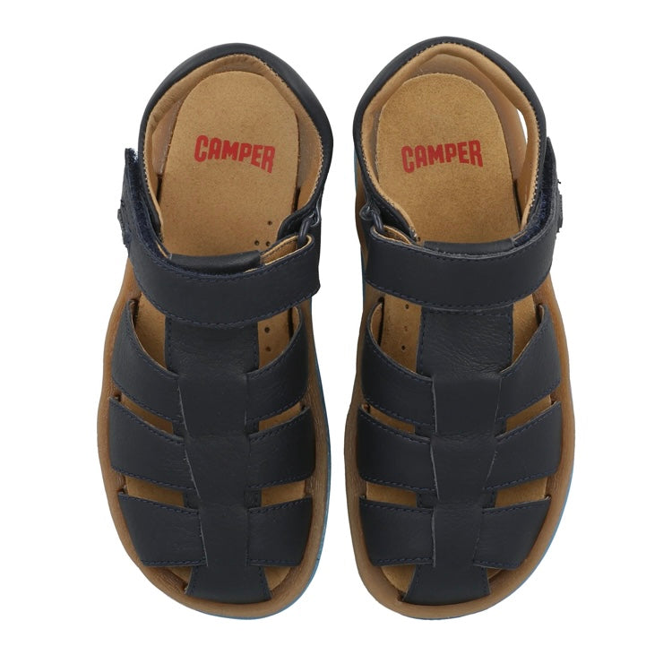 Camper Bicho Blue Leather Sandal