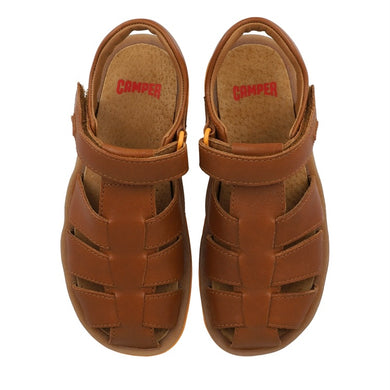 Camper Bicho Brown Leather Sandals