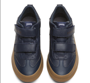 Camper Navy Pursuit Leather Ankle Boot