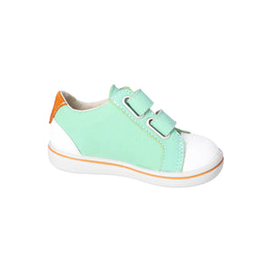 Ricosta Nippy Pale Green & Orange Leather