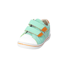 Load image into Gallery viewer, Ricosta Nippy Pale Green &amp; Orange Leather