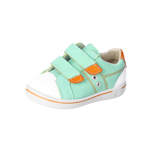 Ricosta Nippy Pale Green & Orange Leather